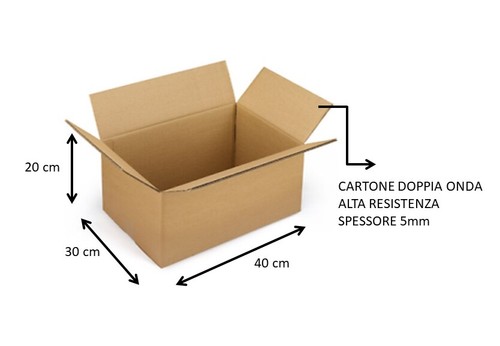 Scatole cartone doppia - 10, di