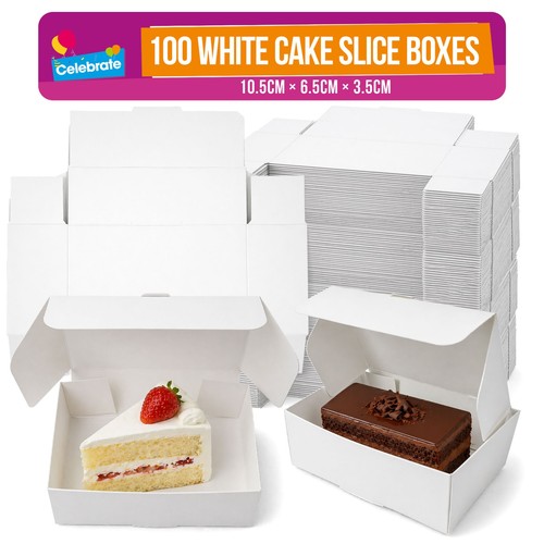 100pz scatole fette torta - scatole,